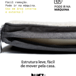 Cama Brisa cinza para cães e gato.
